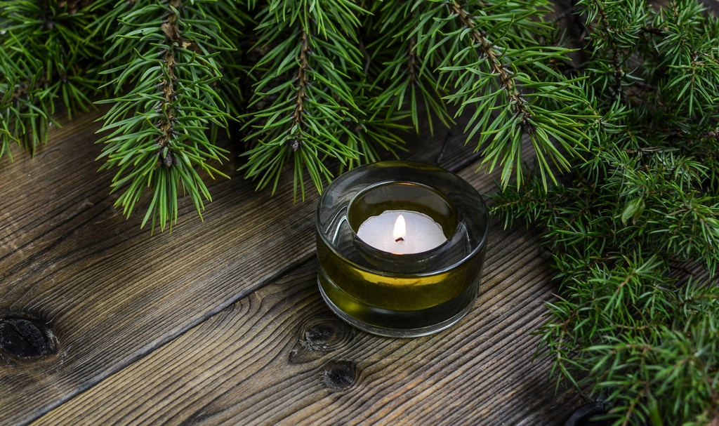 Free Christmas candles image